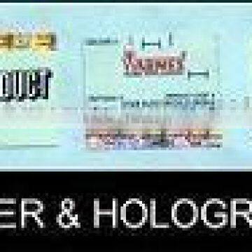 Combination Paper / PVC Labels With Holograms