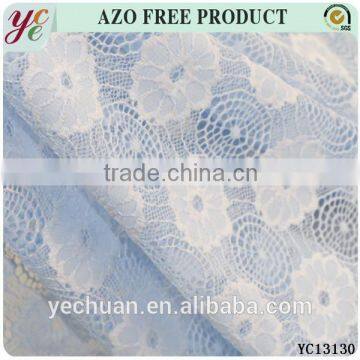 Jacquard elastic fabric for african velvet lace