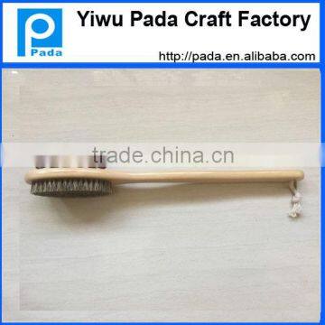 Long Hand Detachable Wooden Bath Brush photo-6