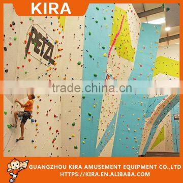 Various styles kids rock climbing walls and holds amusement equipment