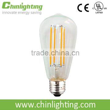 UL LED Edison bulb st45 st64 st58 5.5W vintage filament bulb edison led filament bulb dimmable e27 st64