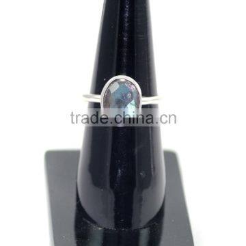 Labradorite Oval Faceted Cut 925 Sterling Silver Rings photo-2