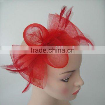 Fancy hair fascinators with feather