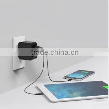 High Speed 4.8A 24W Travel Wall Dual Micro USB Charger Adapter Fast Charge For Tablets For Samsung S6 For iPhone 5 6S