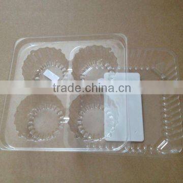 high quality transparent packing cake box/ BOPP blister cake box