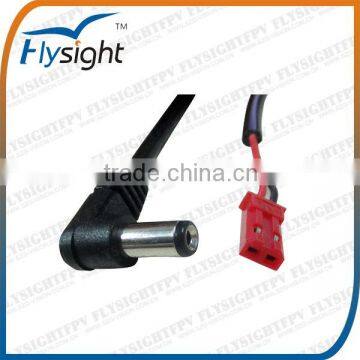 F118 Wireless RX 90 degree Power cable with male JST connector for FPV monitor from Flysight