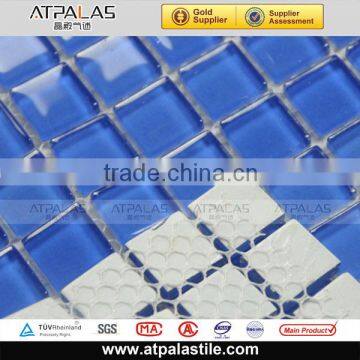 dark blue glass mosaic for swimming pool project 15x15x4 chip size