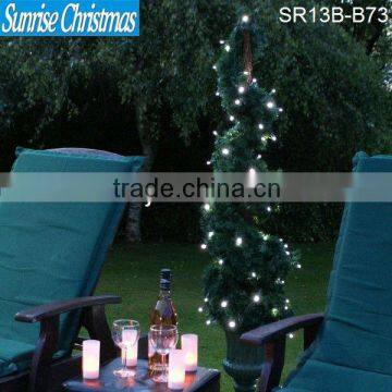 100 white Outdoor Led battery operated lights with timer CE GS