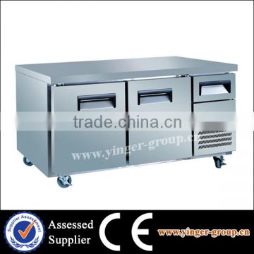 Deluxe commercial bar under counter refrigerator refrigerator (2 door)