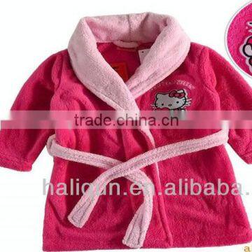 Baby Girls' Robe Rose Home Sleepwear Lovely Cute Bathrobe