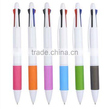 multicolor pen with highlighter and four color ball pen for custom