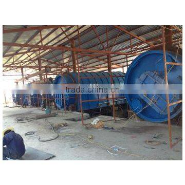 100 TPD Capacity of Waste Tire Recycling Machine to Fuel Oil ,carbon Black and Steel Wire .