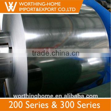 Low copper satin ba finish 0.7mm thickness astm 201 stainless steel coil