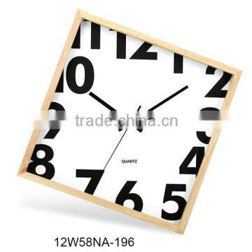 12 inch Customized Dial modern decor diamond shaped decorative wall clock(12W58NA-196)