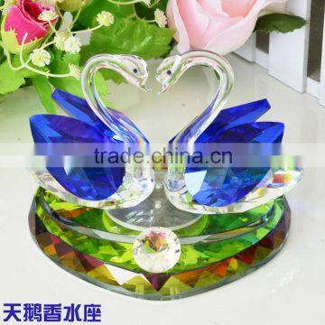 custom made crystal swan perfume bottle car decoration (R-2296