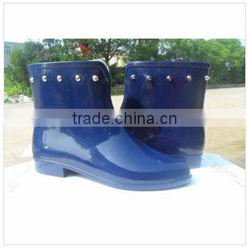 2013new style jelly ankle rainboots for lady