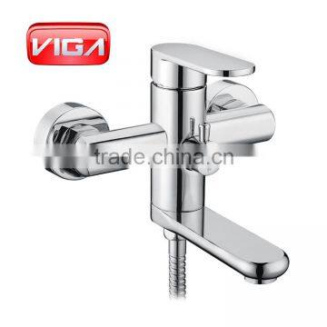 Wall mounted bath shower mixer brass chrome plated bath faucet bath mixer