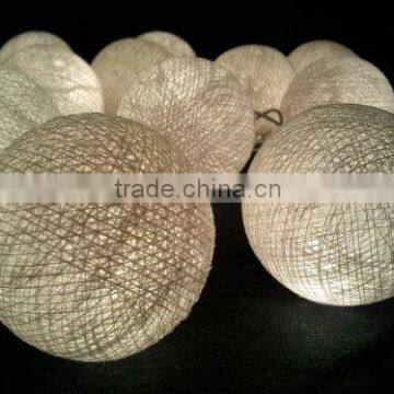 party wedding favor cotton string light balls led solar string light