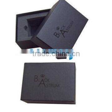 Custom Design Handmade Black Square Gift Packaging Box With Foam Insert Packaging for Mirror From Shenzhen Factory photo-2