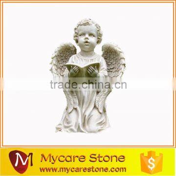 Wholesale little girl garden statue, little angel garden sculpture