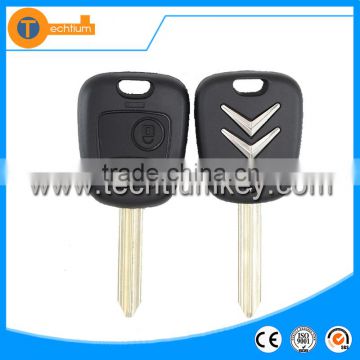 2 button remote key shell cover blank with Logo with SX9 TOY43 blade for c4 key saxo for Citroen