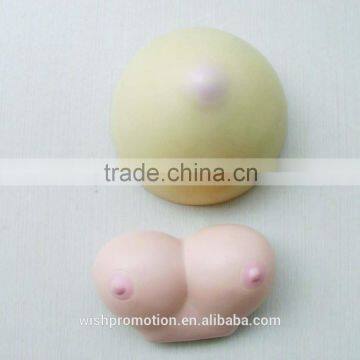 pu stress breast toy