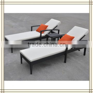 black synthetic rattan hotel lounge suite (7039B)