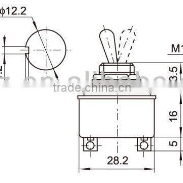 20A LED Plastic Toggle Switch,SPDT Toggle Switch 15A/25A 250VAC photo-4