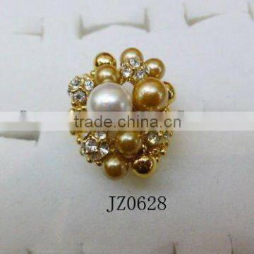 latest 22k gold jewelry pearl ring designs