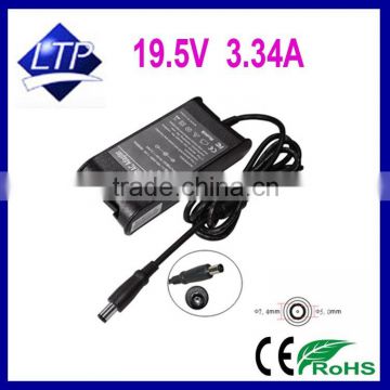 65W 19.5V 3.34A laptop adapter with 7.4*5.0mm connector power supply for Dell PA-12 M20 M60 notebook charger