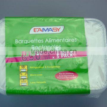 650ML RECT. TAKEAWAY FOOD CONTAINERS