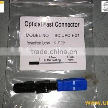 SC/UPC Optical Fiber Field assembly fast connector