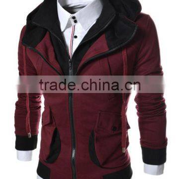 100% cotton custom printed zipper hoodies