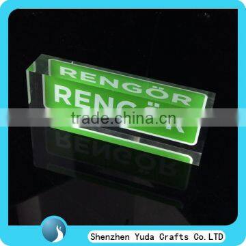 China hottest product paperweight acrylic block with customized logo, wholesale price perspex stamp block