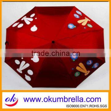 New Style High Quality Color Change Umbrella For Meeting Water