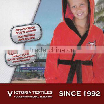 burgundy color cotton super soft household bathrobes for boys