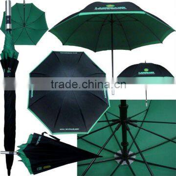 30" golf two layers umbrella with advertising