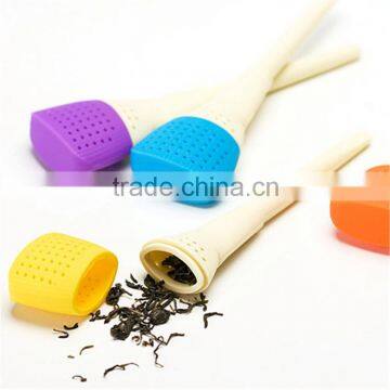 Creative Art Brush Silicone Tea Infuser Strainer Filter