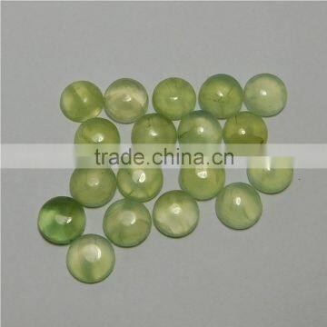 NATURAL PREHNITE CABOCHON GOOD COLOR & QUALITY 8 MM ROUND LOT
