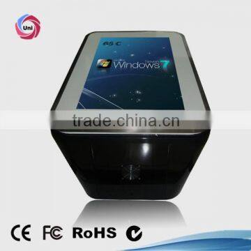 Wifi water-proofed 65 inch LCD interactive table kiosk with touchscreen