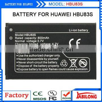 Sale ! 800mAh HBU83S Mobile Battery for Huawei U120 U121 V715 V716 C2299 U1250 U1270 U1280 A608