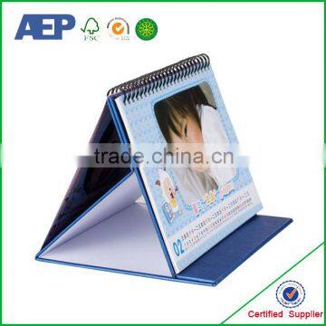 Vanishing printed costom made foldable Printable calendar 2016 in factory make