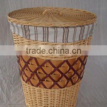 new style of willow laundry basket