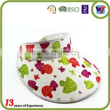 Custom Kids/children Sun Visor Caps Printed With Hook and Loops Closure photo-2