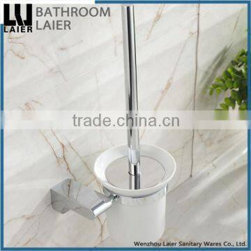 Promotional Bathroom Fittings Zinc Alloy Chrome Finishing Bathroom Accessories Wall Mounted Toilet Brush Holder