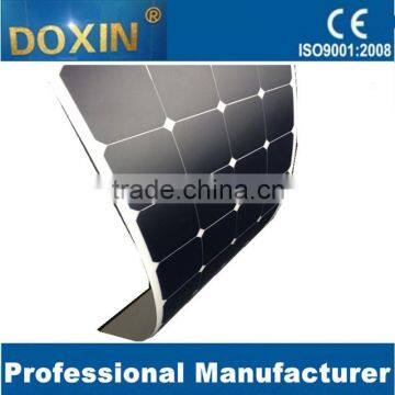 Top grade flexible 100W solar panel in mono material