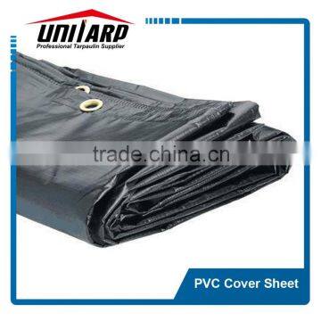 waterproof pvc mineral cover with eyelets and ropes