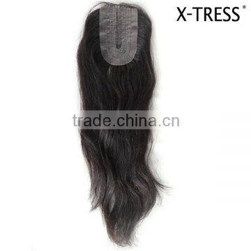 5 6 7 9 A 13 inch 22g silk natural color light medium heavy destiny brazilian human hair silk swiss lace frontal closure