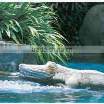 Hand carved stone crocodile sculpture for sale