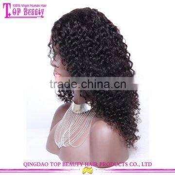 22 Inches Malaysian Deep Curly Hair Long Side Part Thin Skin Silk Base Full Lace Wig photo-3